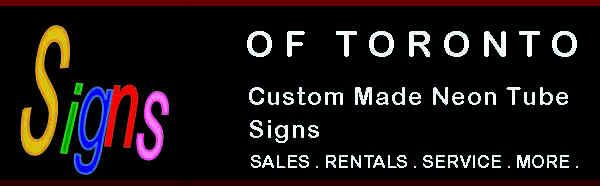 WELCOME TO SIGNS OF TORONTO LTD. WORLD WIDE PRESENCE